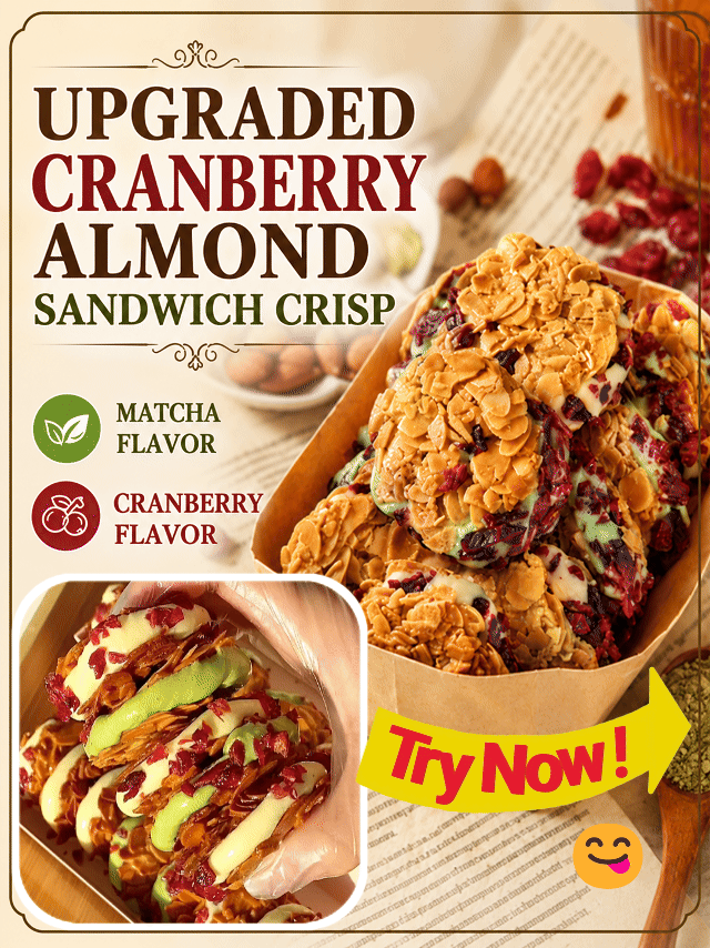 Upgraded Cranberry Almond Sandwich Crisp-Sherry