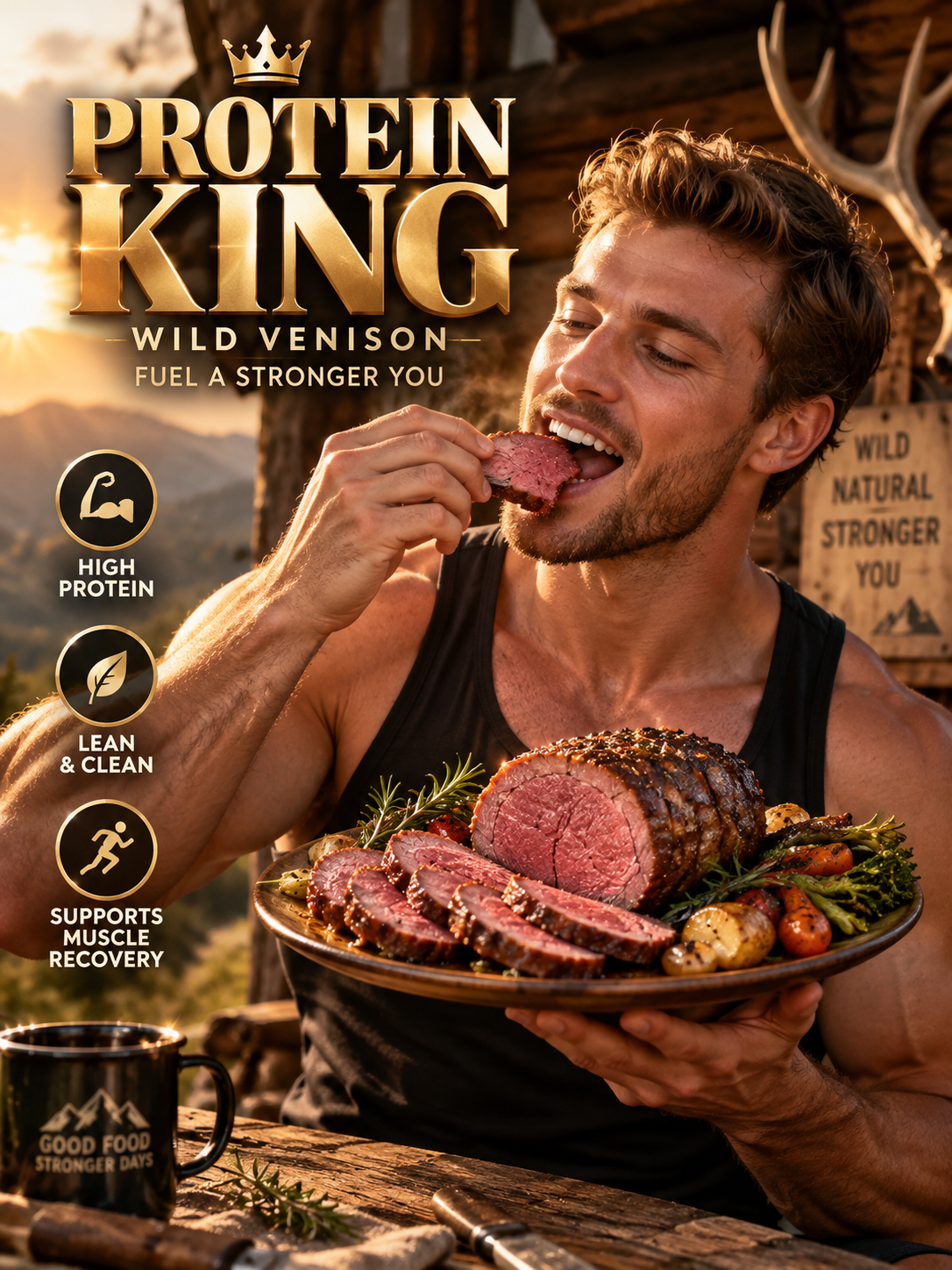 HAWAIIAN WILD VENISON · A RARE TASTE OF THE ISLANDS | Premium. Wild. Naturally Lean.-Sherry