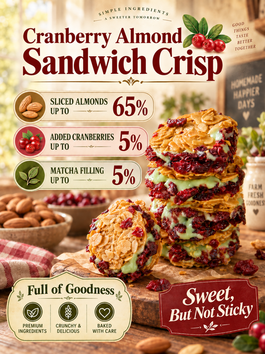 Upgraded Cranberry Almond Sandwich Crisp-Sherry